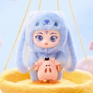 NeZha 2 Dress Up Party Series Vinyl Plush Keychain / Ao Bing’s Rabbit POPMART